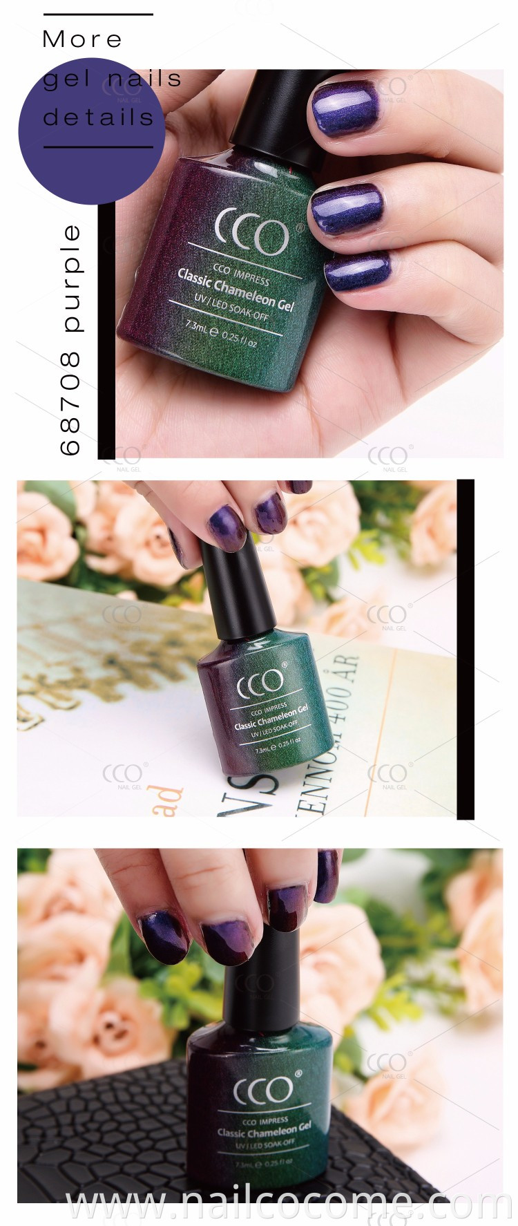 Cheap pice eco-friendly chameleon nail polish manufacturers usa